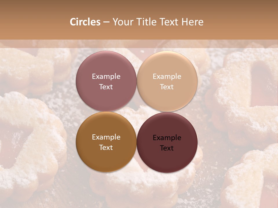 Dolcini A Forma Di Cuore PowerPoint Template