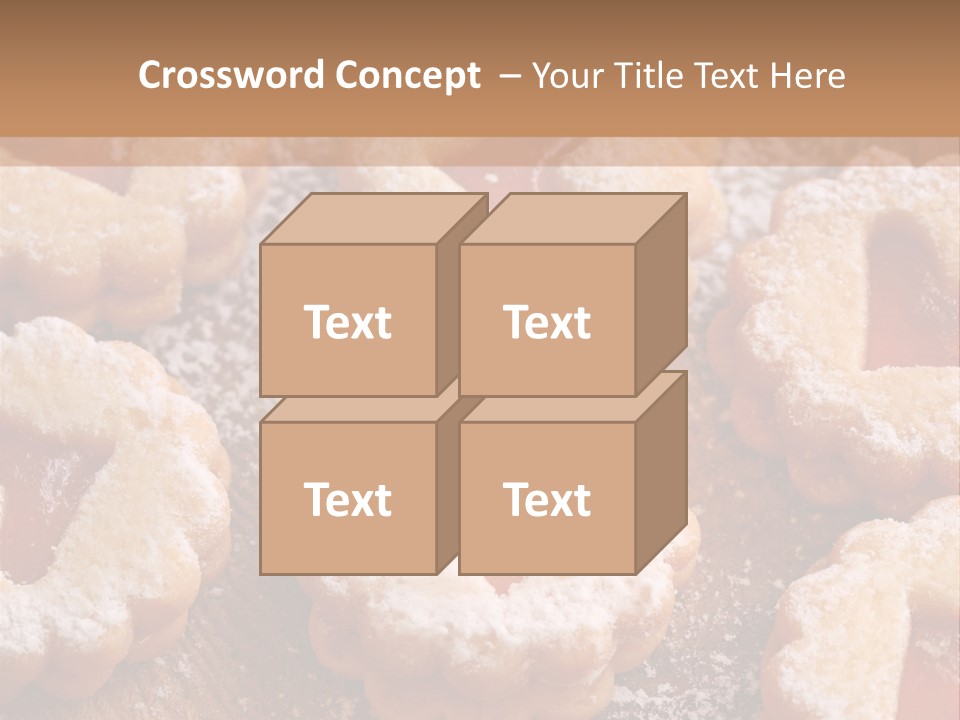 Dolcini A Forma Di Cuore PowerPoint Template