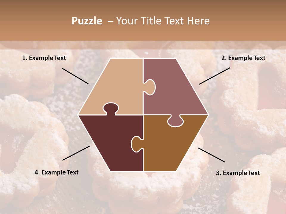 Dolcini A Forma Di Cuore PowerPoint Template