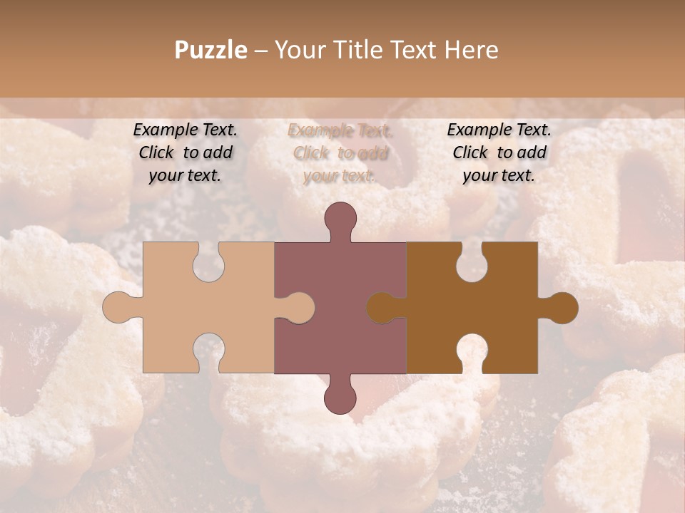 Dolcini A Forma Di Cuore PowerPoint Template