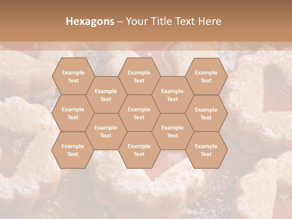 Dolcini A Forma Di Cuore PowerPoint Template