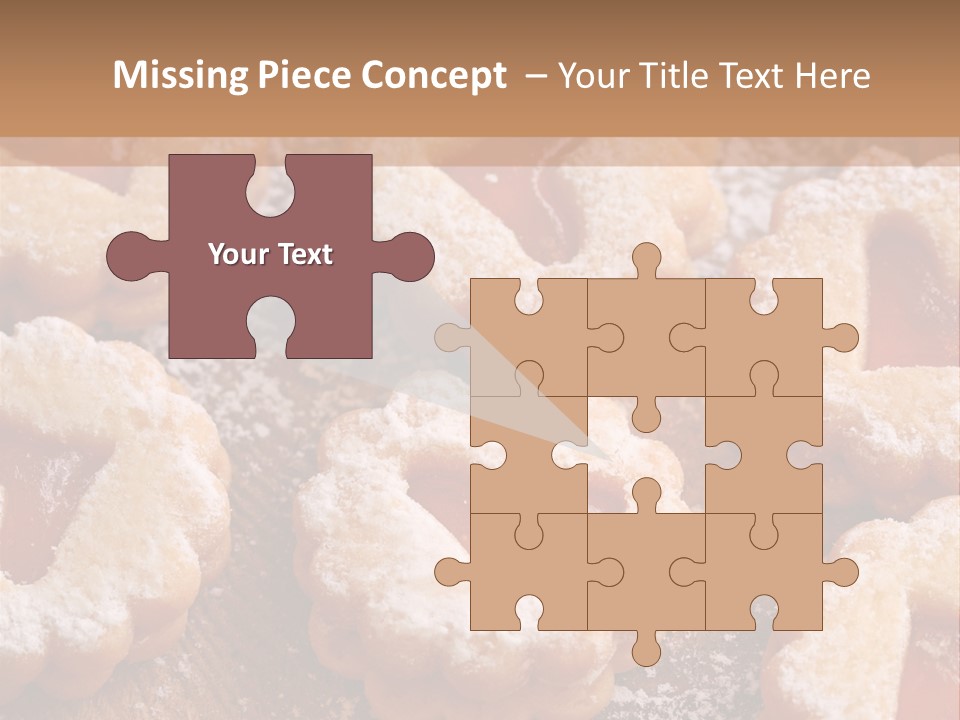 Dolcini A Forma Di Cuore PowerPoint Template