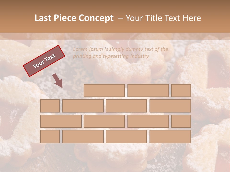Dolcini A Forma Di Cuore PowerPoint Template