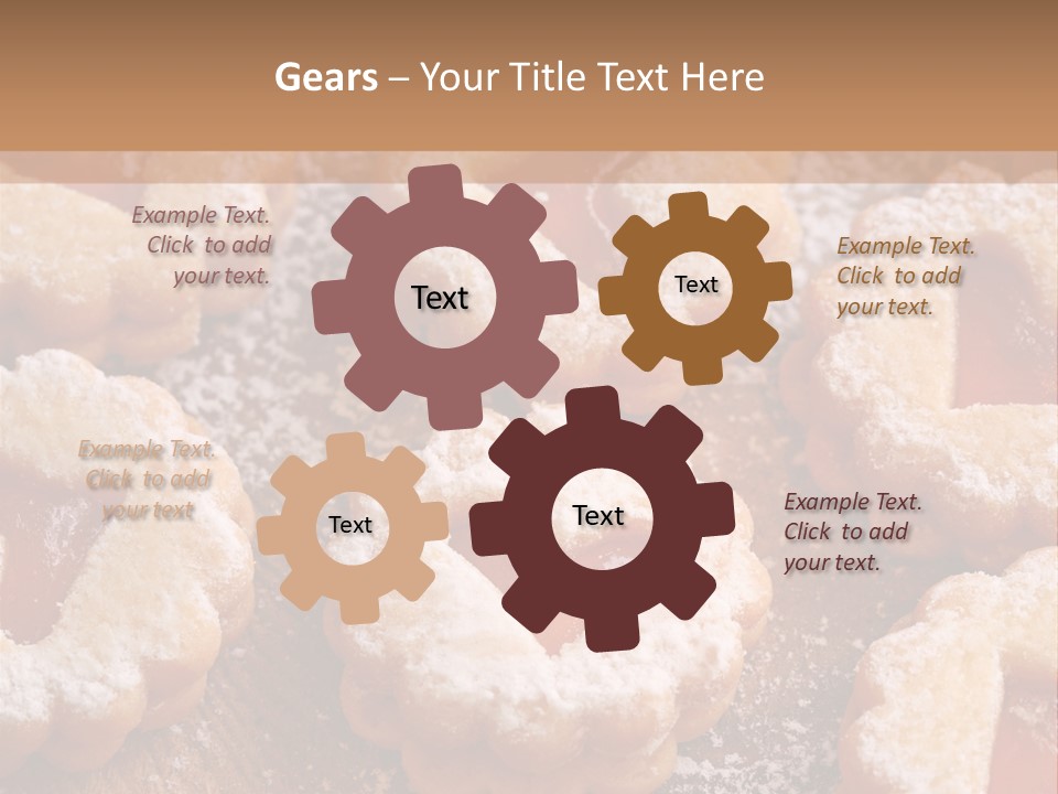 Dolcini A Forma Di Cuore PowerPoint Template