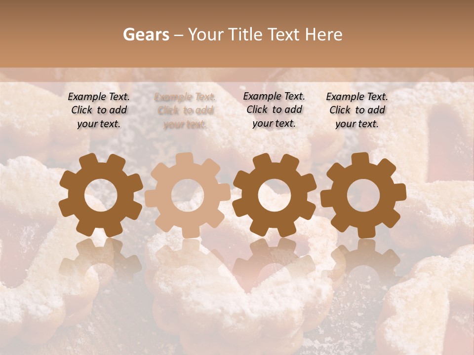 Dolcini A Forma Di Cuore PowerPoint Template