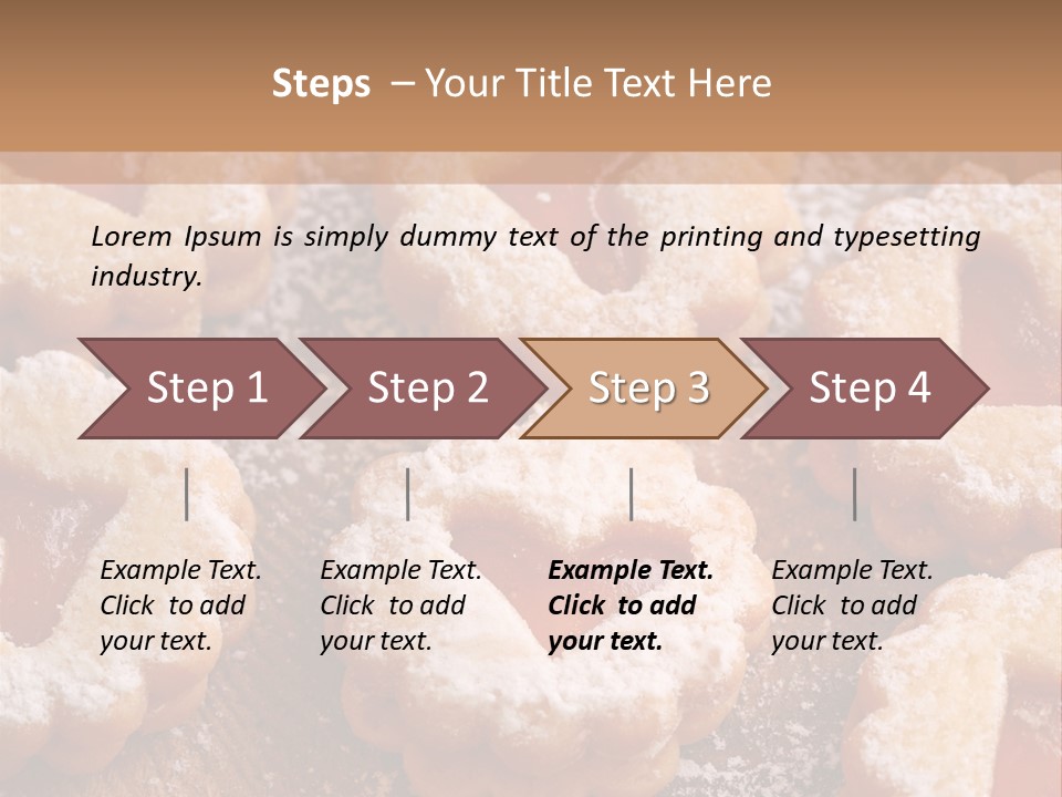 Dolcini A Forma Di Cuore PowerPoint Template