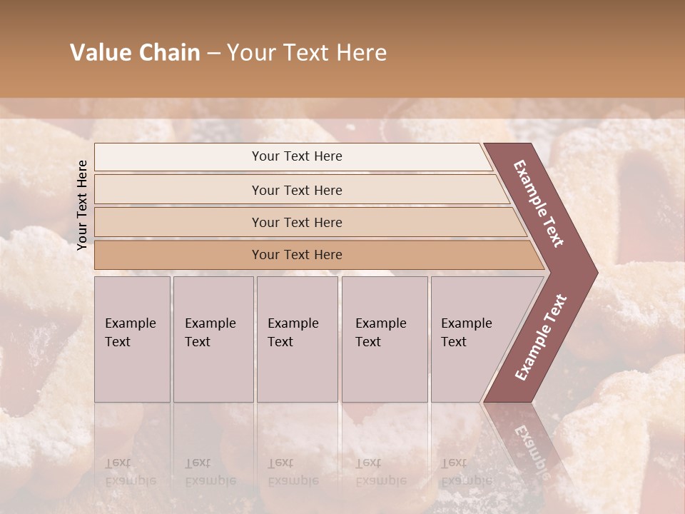 Dolcini A Forma Di Cuore PowerPoint Template