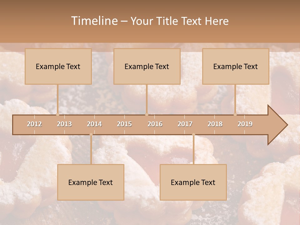 Dolcini A Forma Di Cuore PowerPoint Template