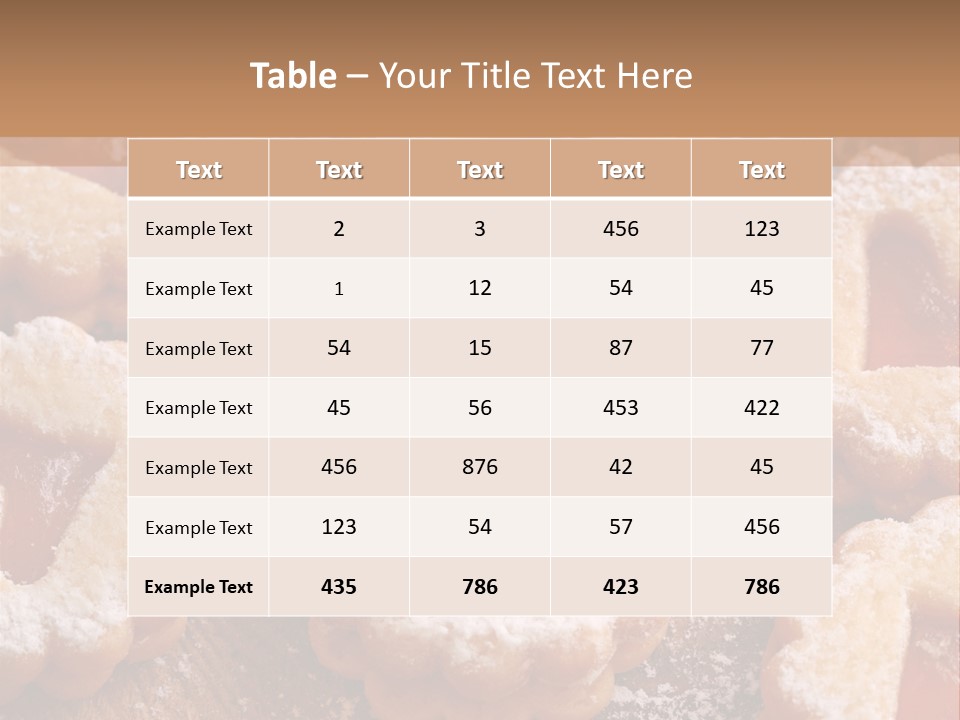 Dolcini A Forma Di Cuore PowerPoint Template