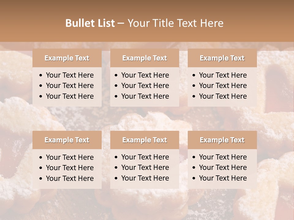 Dolcini A Forma Di Cuore PowerPoint Template
