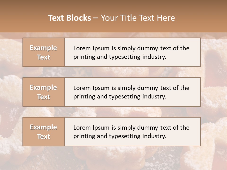 Dolcini A Forma Di Cuore PowerPoint Template