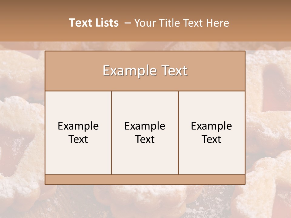 Dolcini A Forma Di Cuore PowerPoint Template