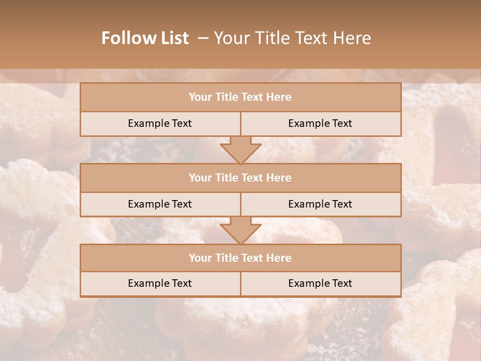 Dolcini A Forma Di Cuore PowerPoint Template