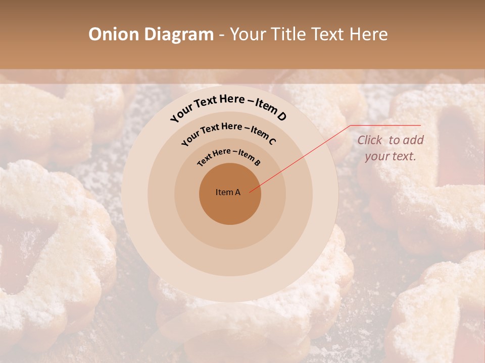 Dolcini A Forma Di Cuore PowerPoint Template