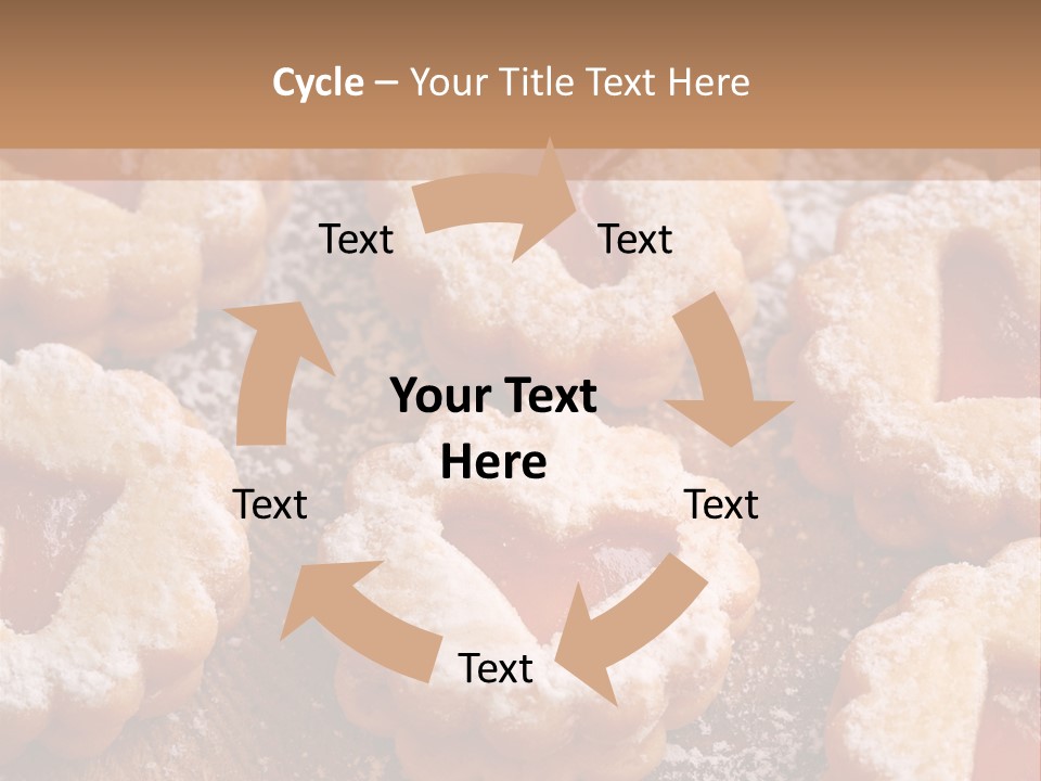 Dolcini A Forma Di Cuore PowerPoint Template