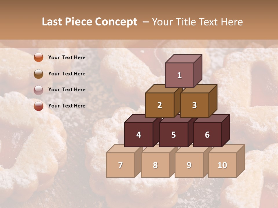 Dolcini A Forma Di Cuore PowerPoint Template