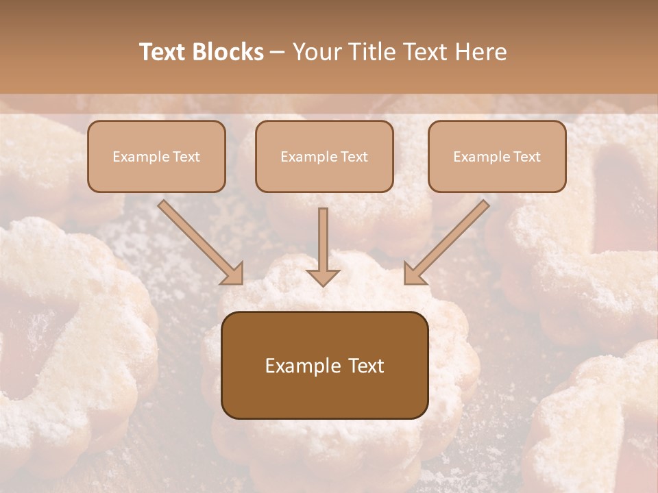 Dolcini A Forma Di Cuore PowerPoint Template