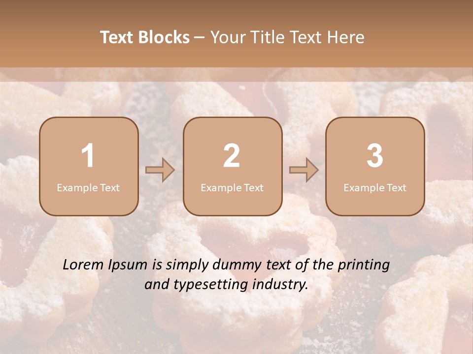 Dolcini A Forma Di Cuore PowerPoint Template