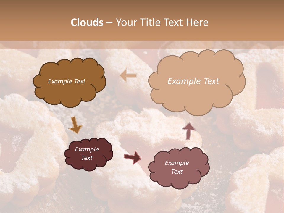 Dolcini A Forma Di Cuore PowerPoint Template