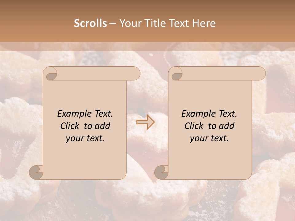 Dolcini A Forma Di Cuore PowerPoint Template