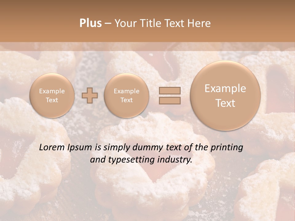 Dolcini A Forma Di Cuore PowerPoint Template