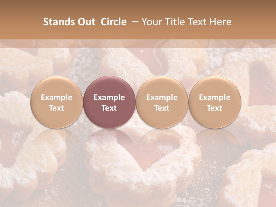 Dolcini A Forma Di Cuore PowerPoint Template