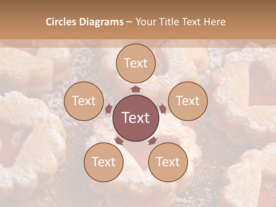 Dolcini A Forma Di Cuore PowerPoint Template