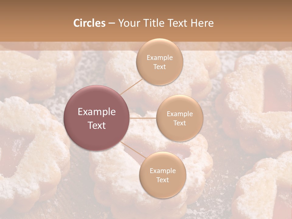 Dolcini A Forma Di Cuore PowerPoint Template