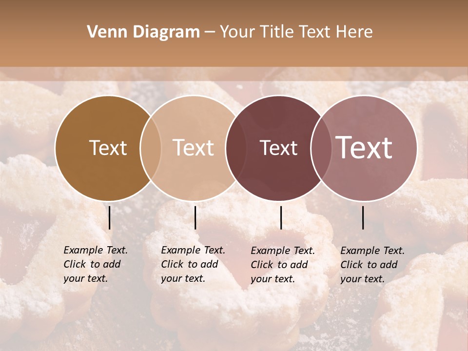 Dolcini A Forma Di Cuore PowerPoint Template