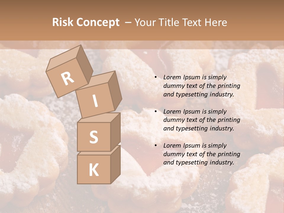 Dolcini A Forma Di Cuore PowerPoint Template