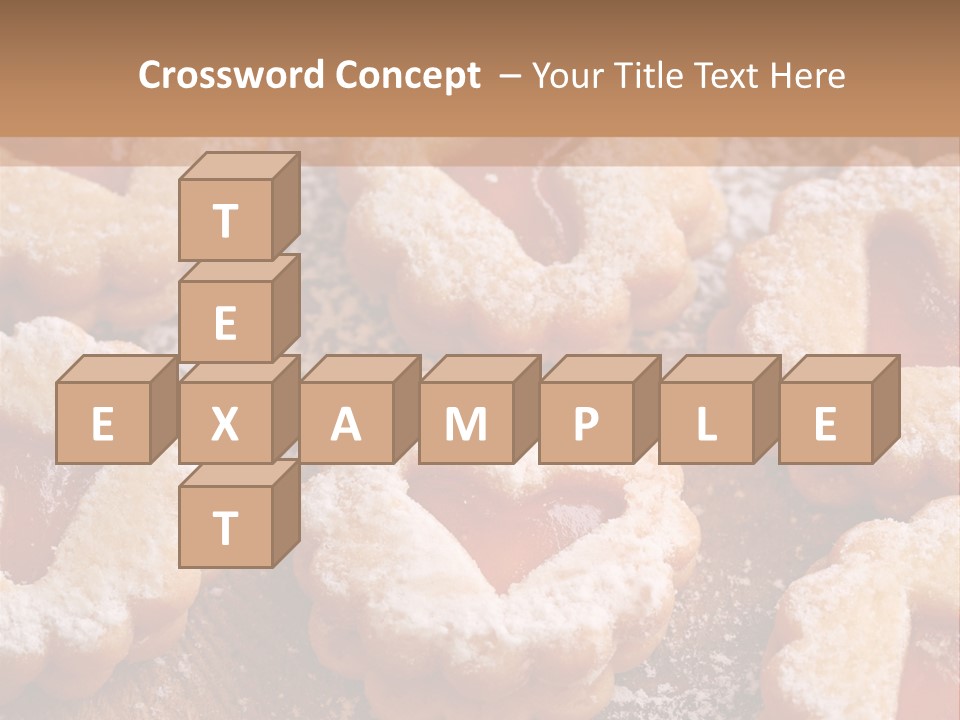 Dolcini A Forma Di Cuore PowerPoint Template
