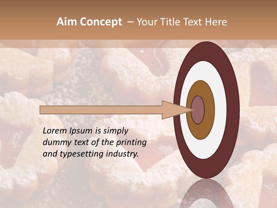 Dolcini A Forma Di Cuore PowerPoint Template