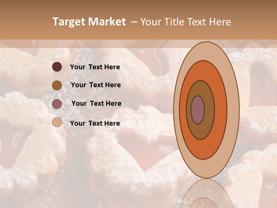 Dolcini A Forma Di Cuore PowerPoint Template