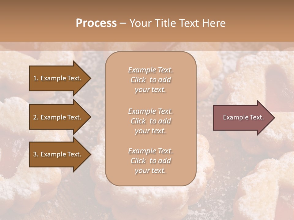 Dolcini A Forma Di Cuore PowerPoint Template