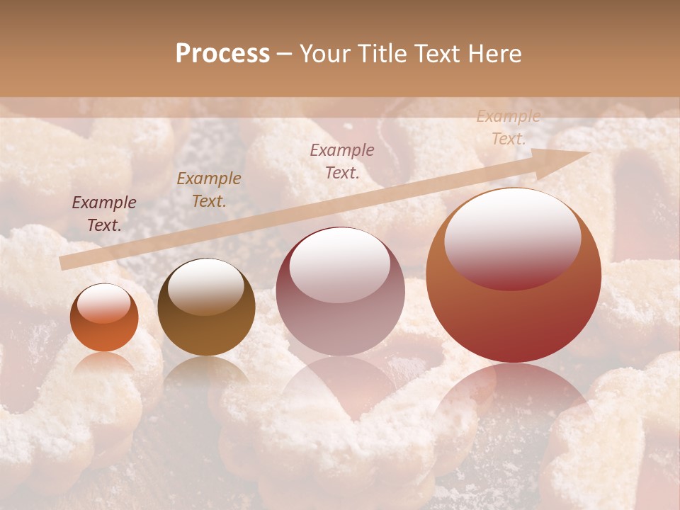 Dolcini A Forma Di Cuore PowerPoint Template