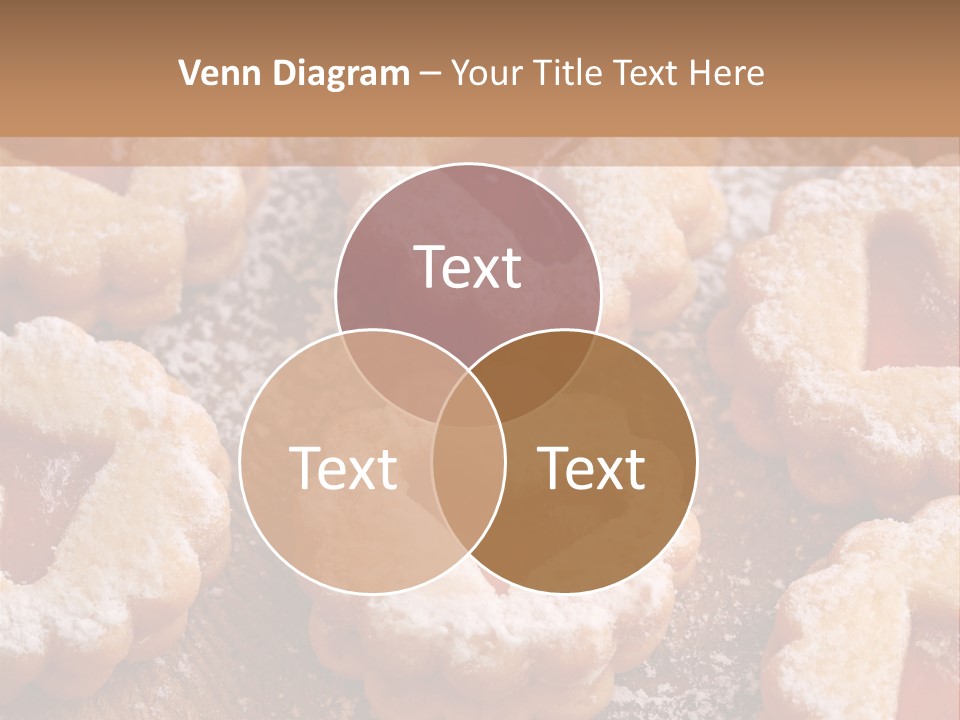 Dolcini A Forma Di Cuore PowerPoint Template