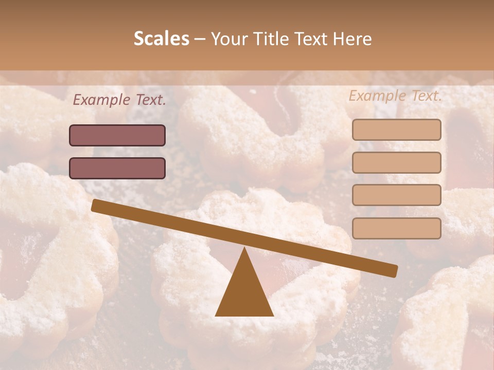 Dolcini A Forma Di Cuore PowerPoint Template
