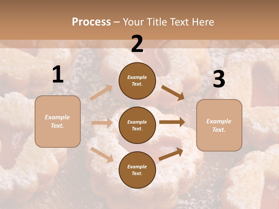 Dolcini A Forma Di Cuore PowerPoint Template