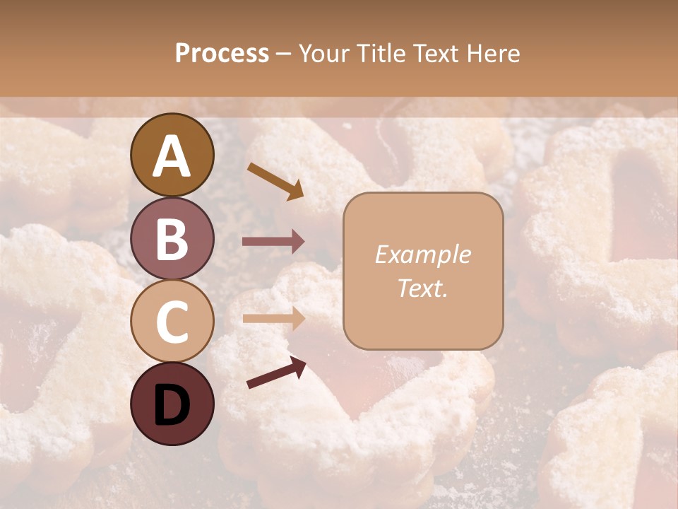 Dolcini A Forma Di Cuore PowerPoint Template