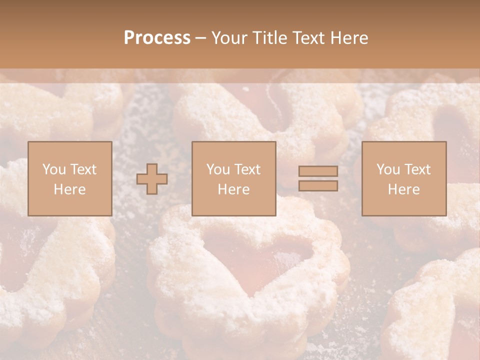Dolcini A Forma Di Cuore PowerPoint Template