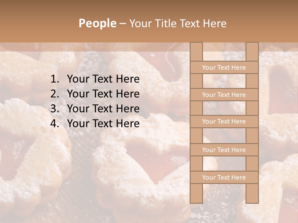 Dolcini A Forma Di Cuore PowerPoint Template