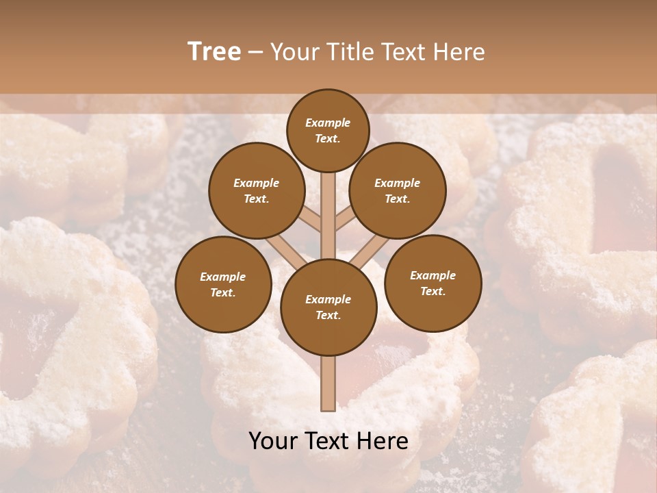 Dolcini A Forma Di Cuore PowerPoint Template