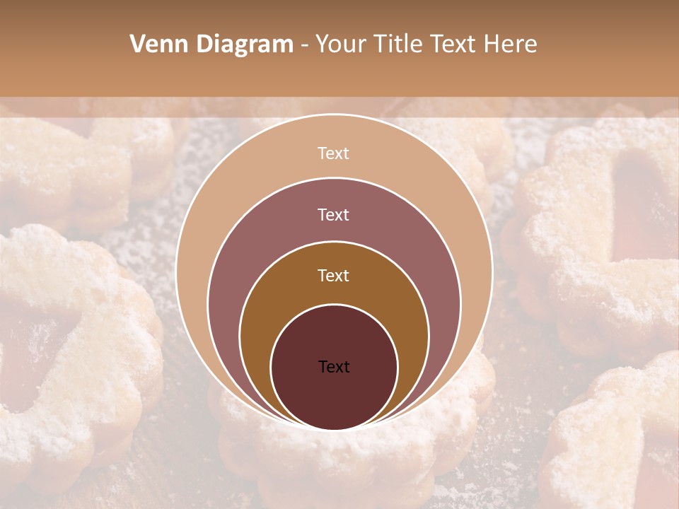Dolcini A Forma Di Cuore PowerPoint Template