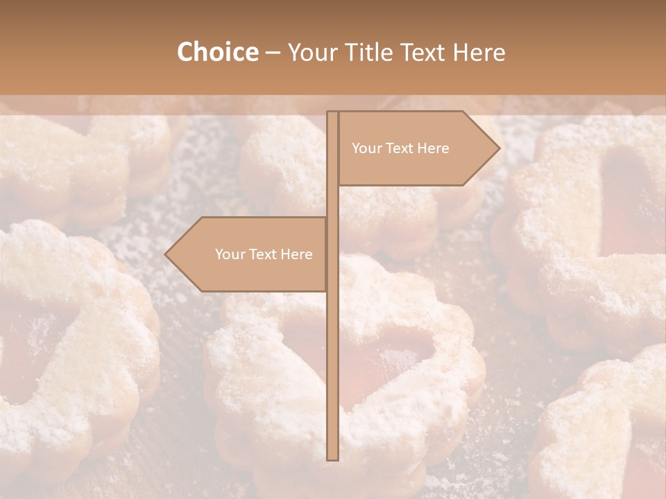Dolcini A Forma Di Cuore PowerPoint Template