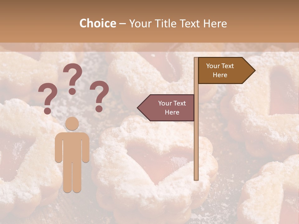 Dolcini A Forma Di Cuore PowerPoint Template