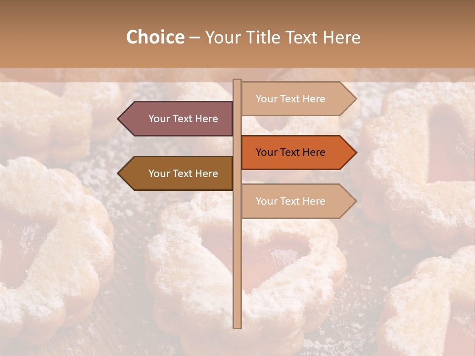 Dolcini A Forma Di Cuore PowerPoint Template