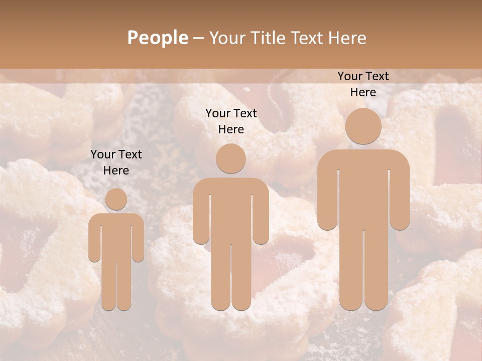 Dolcini A Forma Di Cuore PowerPoint Template
