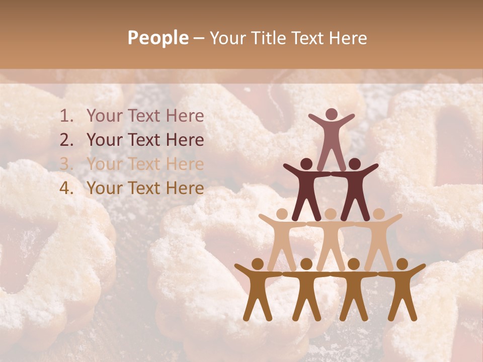 Dolcini A Forma Di Cuore PowerPoint Template