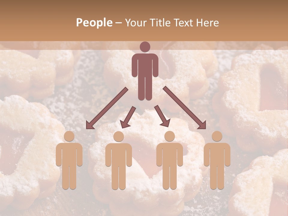 Dolcini A Forma Di Cuore PowerPoint Template