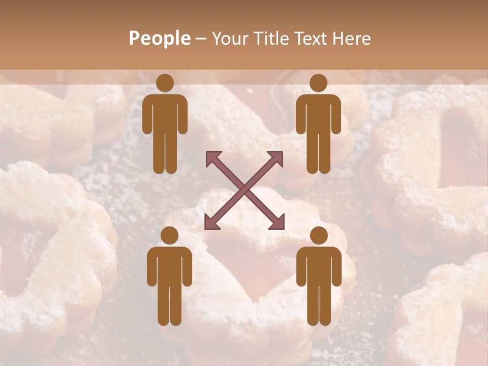 Dolcini A Forma Di Cuore PowerPoint Template